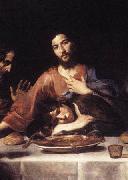 VALENTIN DE BOULOGNE St. John and Jesus at the Last Supper Sweden oil painting artist